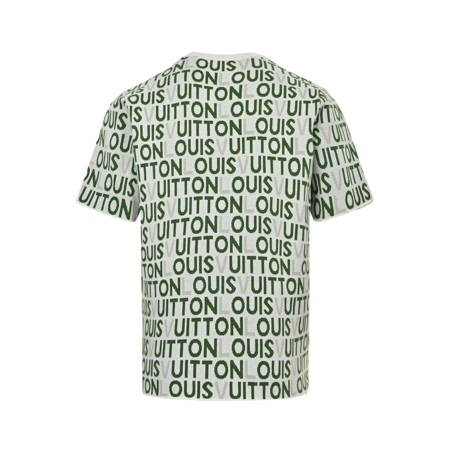 Louis Vuitton/Louis Vuitton 26ss barrage letter jacquard knitted short sleeves